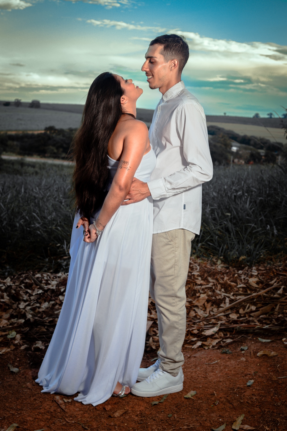 Casal em ensaio íntimo